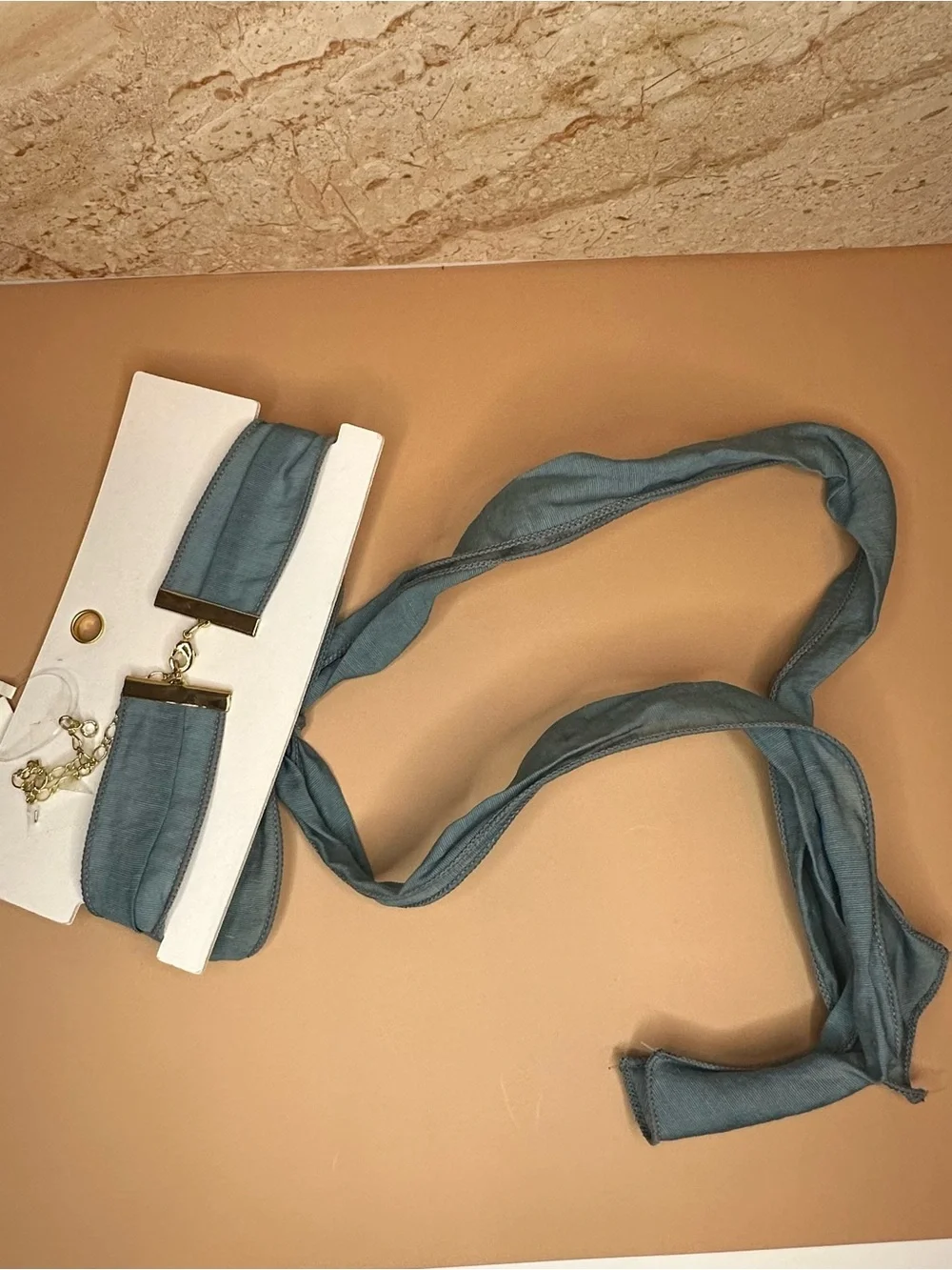☀️SUMMER SALE ☀️ Free People Oversized Bow Choker Slate Blue NWT